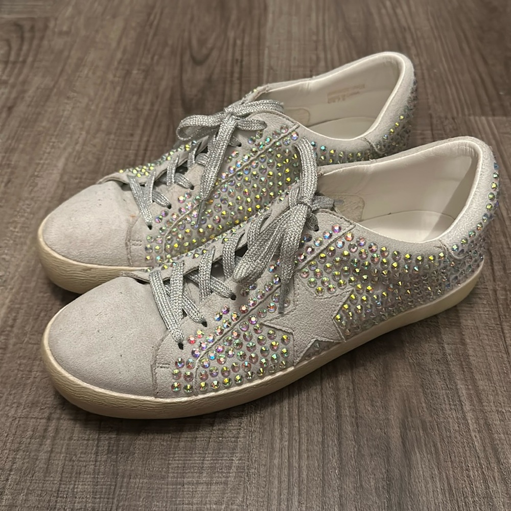 Sparkly dressy sneakers- size 7.5
